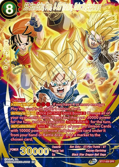 SS Son Goku, Pan, & SS Trunks, Galactic Explorers BT17-009