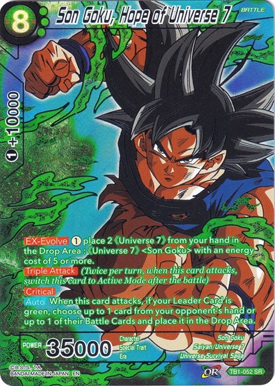 Son Goku, Hope of Universe 7 TB1-052