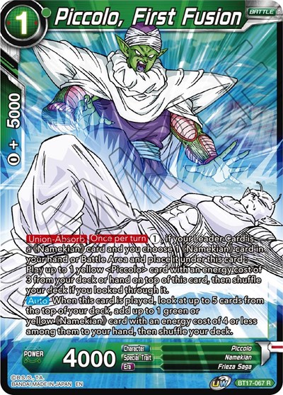Piccolo, First Fusion BT17-067