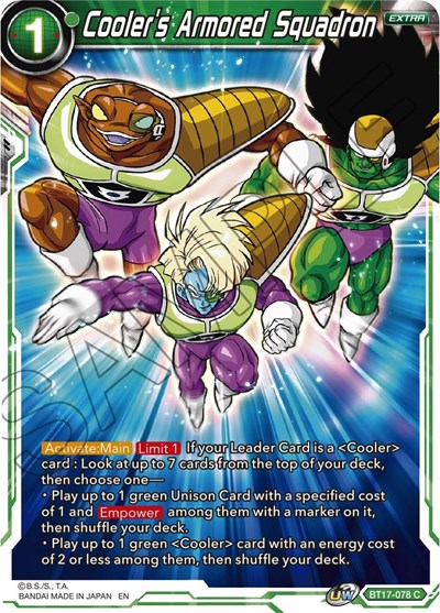 Cooler's Armored Squadron BT17-078
