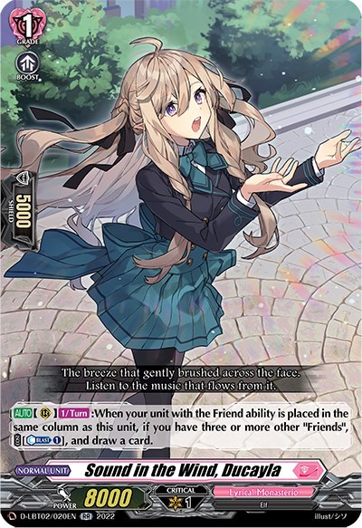 Sound in the Wind, Ducayla [D Format] D-LBT02/020EN