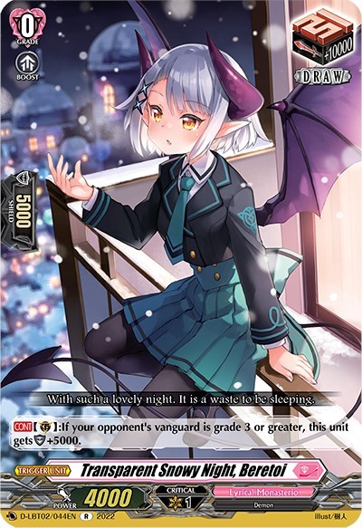 Transparent Snowy Night, Beretoi [D Format] D-LBT02/044EN
