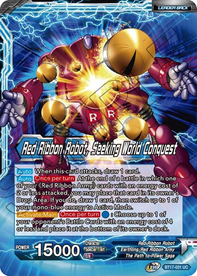 Commander Red // Red Ribbon Robot, Seeking World Conquest BT17-031