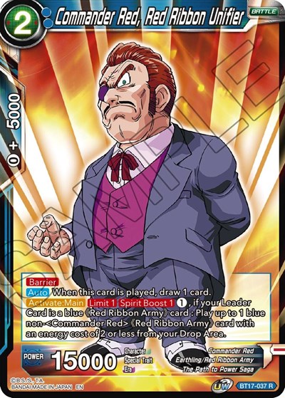 Commander Red, Red Ribbon Unifier BT17-037