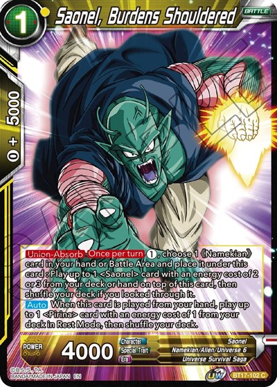 Saonel, Burdens Shouldered BT17-102