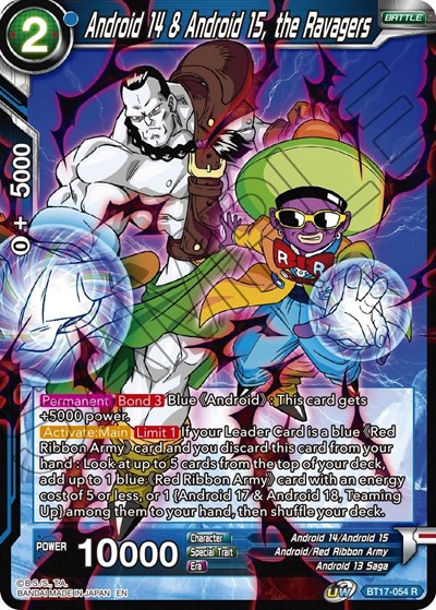 Android 14 & Android 15, the Ravagers BT17-054