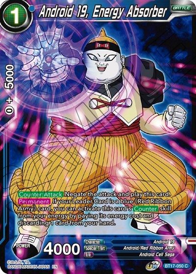Android 19, Energy Absorber BT17-050