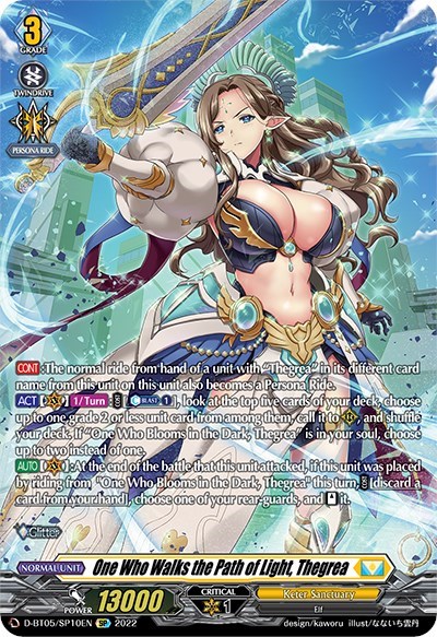 One Who Walks the Path of Light, Thegrea [D Format] D-BT05/SP10EN