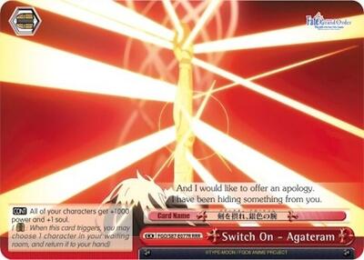 Switch On - Agateram FGO/S87-E077R RRR