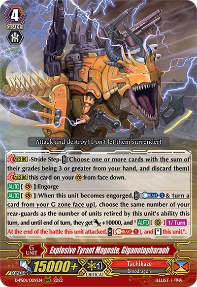 Explosive Tyrant Magnate, Giganotopharaoh [P Format] D-PS01/009EN
