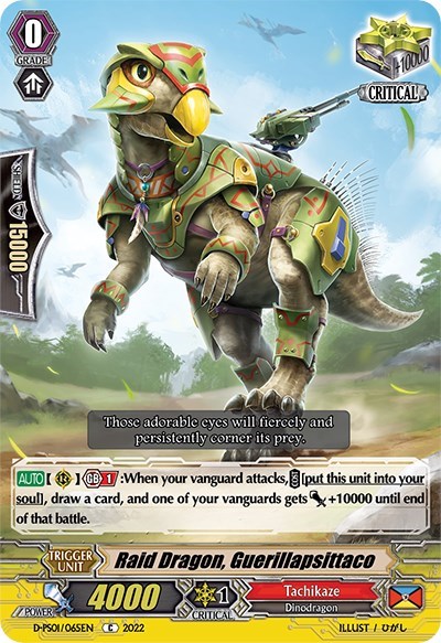 Raid Dragon, Guerillapsittaco [P Format] D-PS01/065EN