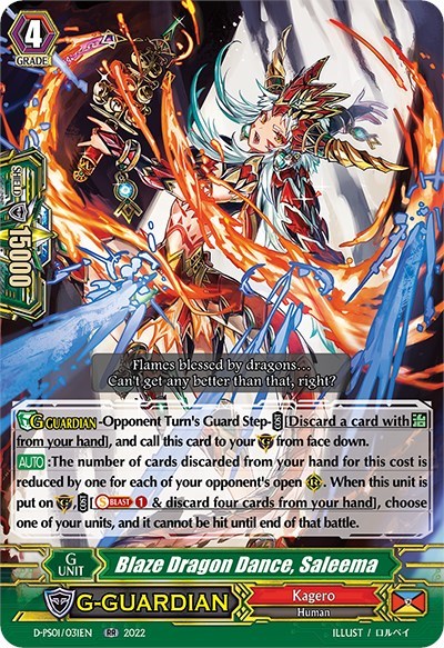 Blaze Dragon Dance, Saleema [P Format] D-PS01/031EN