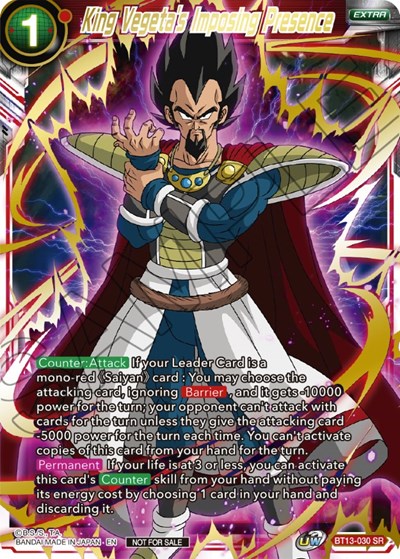 King Vegeta's Imposing Presence BT13-030