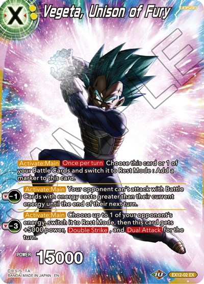 Vegeta, Unison of Fury EX12-02