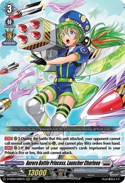Aurora Battle Princess, Launcher Charleen [D Format] D-SS02/006EN