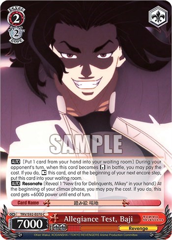 Allegiance Test, Baji TRV/S92-E070 C