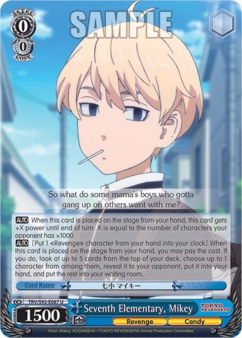 Seventh Elementary, Mikey TRV/S92-E087 U