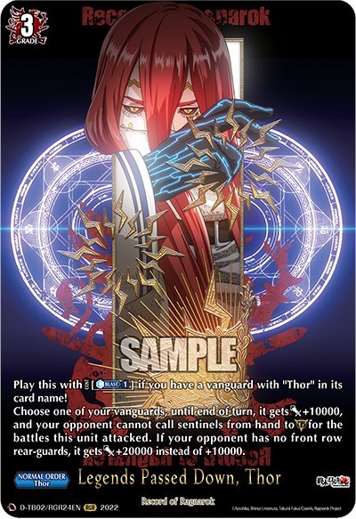 Legends Passed Down, Thor [D Format] D-TB02/RGR24EN