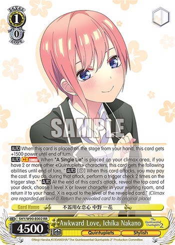 Awkward Love, Ichika Nakano 5HY/W90-E002 RR