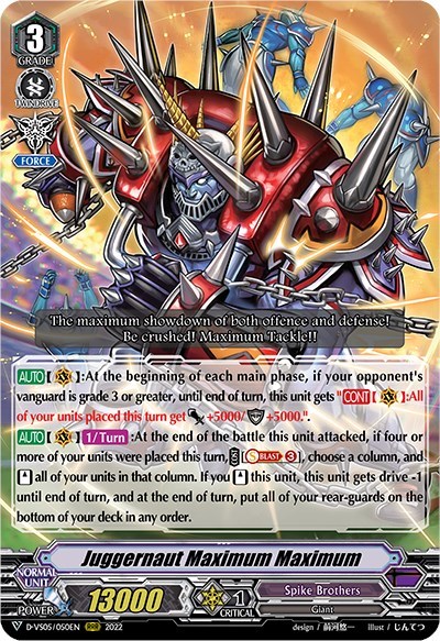 Juggernaut Maximum Maximum [V Format] D-VS05/050EN