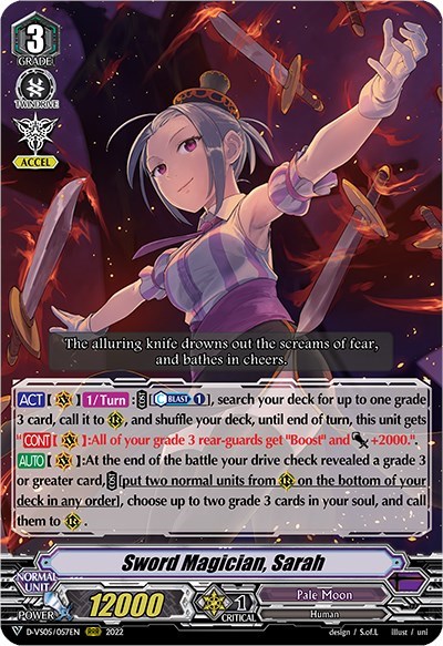 Sword Magician, Sarah [V Format] D-VS05/057EN
