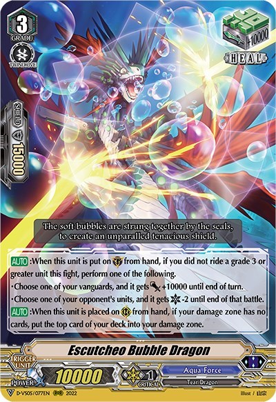 Escutcheo Bubble Dragon [V Format] D-VS05/077EN