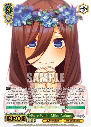 Pure Wish, Miku Nakano 5HY/W90-E027HYR HYR
