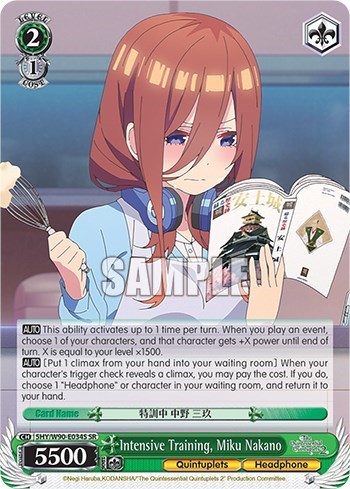 Intensive Training, Miku Nakano 5HY/W90-E034S SR