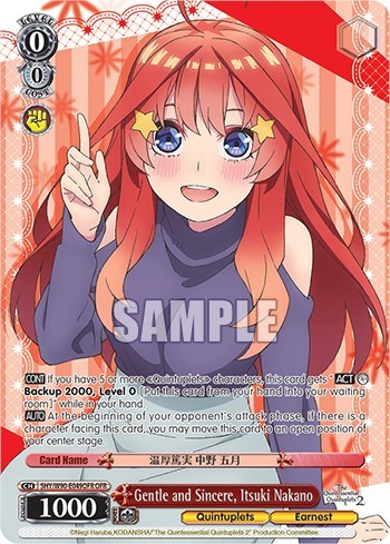 Gentle and Sincere, Itsuki Nakano 5HY/W90-E049OFR OFR