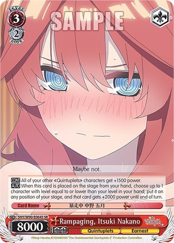 Rampaging, Itsuki Nakano 5HY/W90-E064S SR