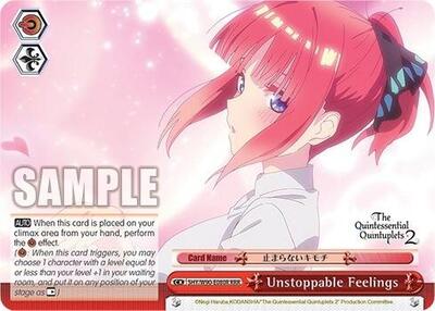 Unstoppable Feelings 5HY/W90-E080R RRR