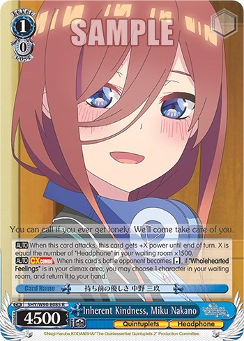 Inherent Kindness, Miku Nakano 5HY/W90-E085 R