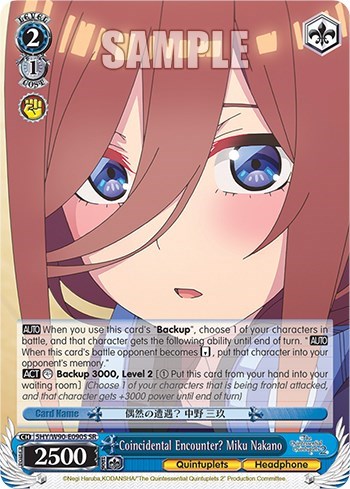 Coincidental Encounter? Miku Nakano 5HY/W90-E090S SR