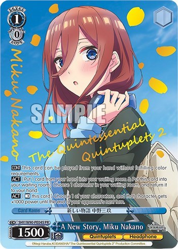 A New Story, Miku Nakano 5HY/W90-PE04S PR