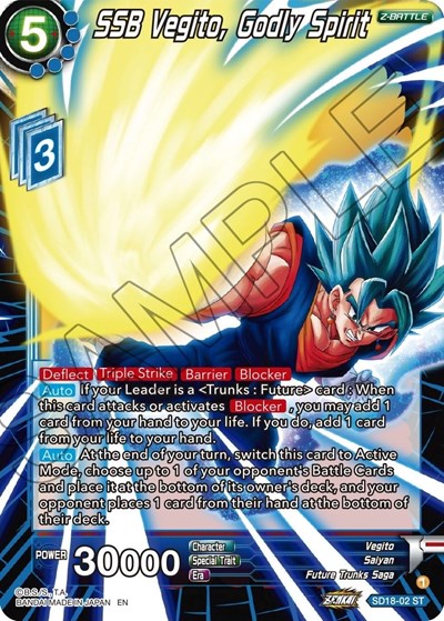 SSB Vegito, Godly Spirit 