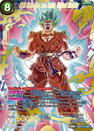 SSB Kaio-Ken Son Goku, United Divinity BT1-111