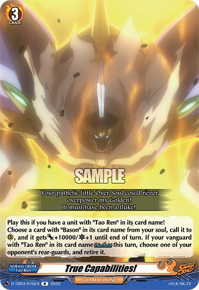 True Capabilities! [D Format] D-TB03/075EN