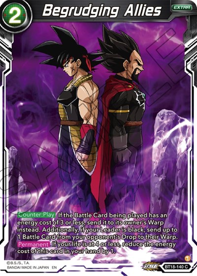 Begrudging Allies BT18-140 — Dawn of the Z-Legends