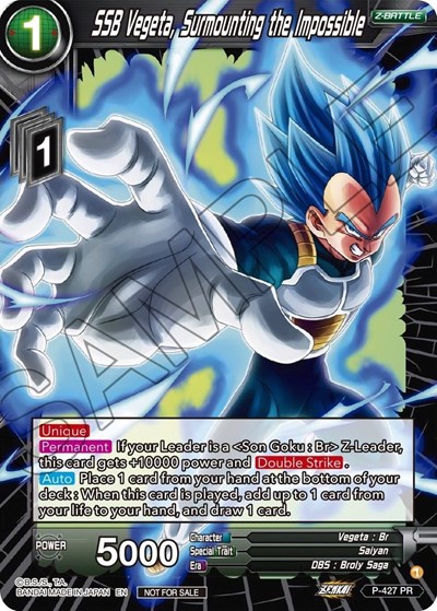 SSB Vegeta, Surmounting the Impossible P-427