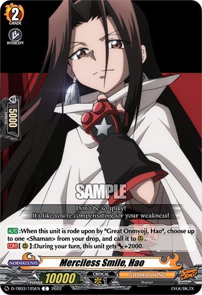 Merciless Smile, Hao [D Format] D-TB03/125EN