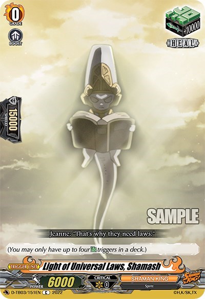 Light of Universal Laws, Shamash [D Format] D-TB03/151EN