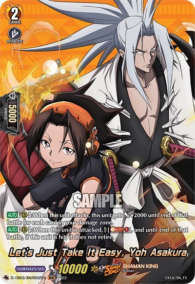 Let's Just Take It Easy, Yoh Asakura [D Format] D-TB03/SKR002EN