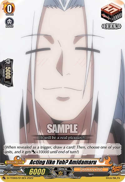 Acting like Yoh? Amidamaru [D Format] D-TTD03/013EN