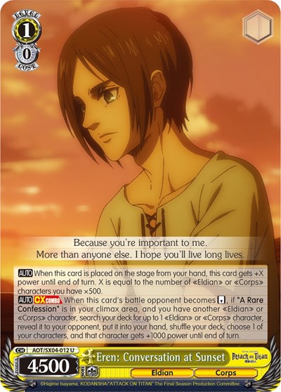 Eren: Conversation at Sunset AOT/SX04-012 U