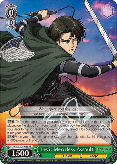 Levi: Merciless Assault AOT/SX04-026 RR