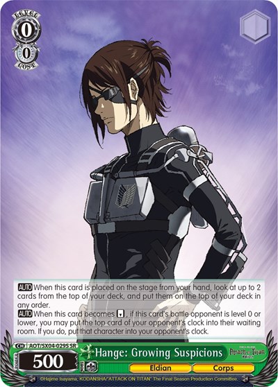 Hange: Growing Suspicions AOT/SX04-029S SR