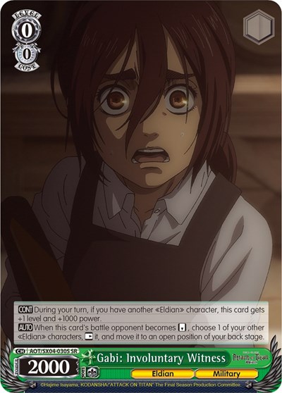 Gabi: Involuntary Witness AOT/SX04-030S SR