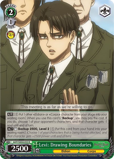 Levi: Drawing Boundaries AOT/SX04-033 R