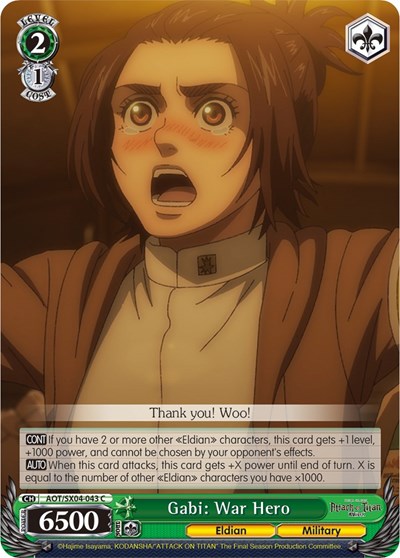 Gabi: War Hero AOT/SX04-043 C