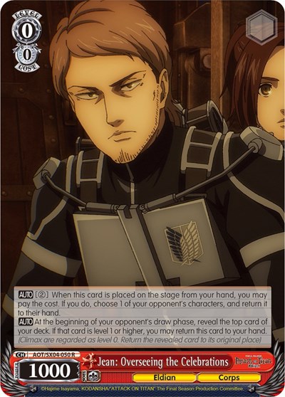 Jean: Overseeing the Celebrations AOT/SX04-050 R